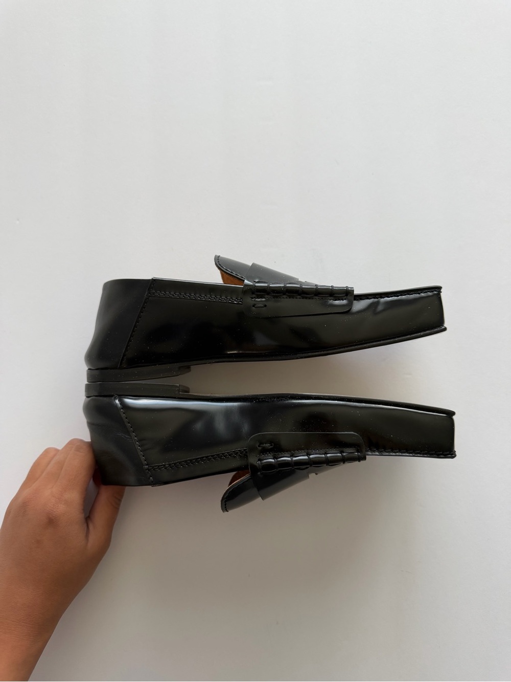 Jacquemus Authentic Carré Loafers In Black Leather Women’s Size 36 NWT - Picture 4 of 9